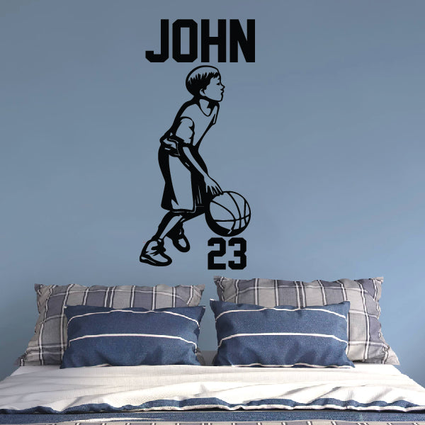 Personalized Basketball Boy with your name & number