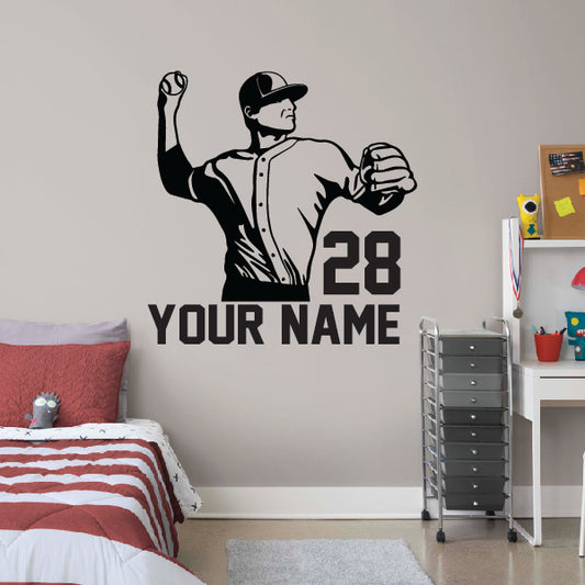 Personalized Baseball Pitcher with your name and number!