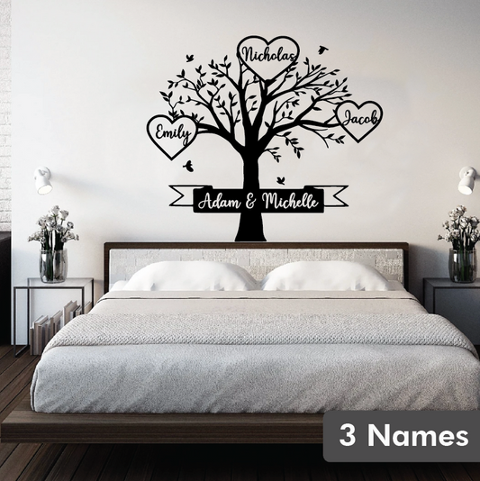 Family Tree Wall decals - with the names of all family members