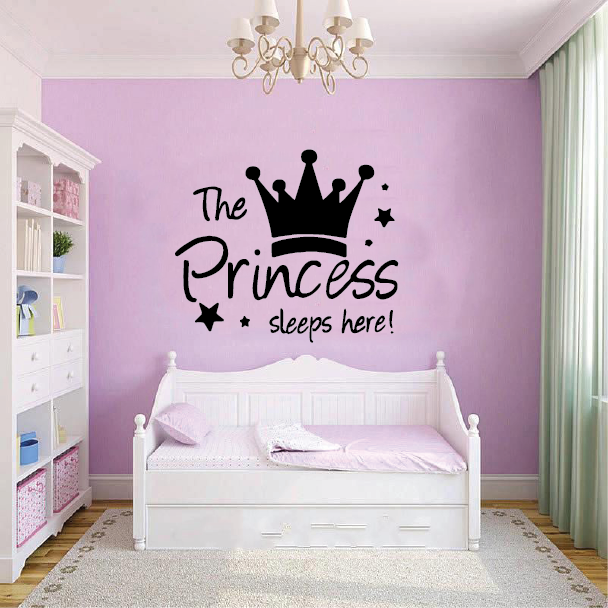 Princess Bedroom Stickers Wall Sticker For Little Princess's Room