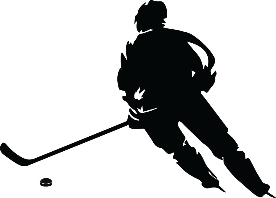 Hockey Player in the Game Wall Sticker
