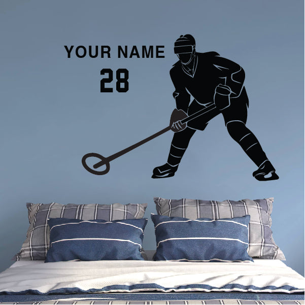 Ringette Player with name and number