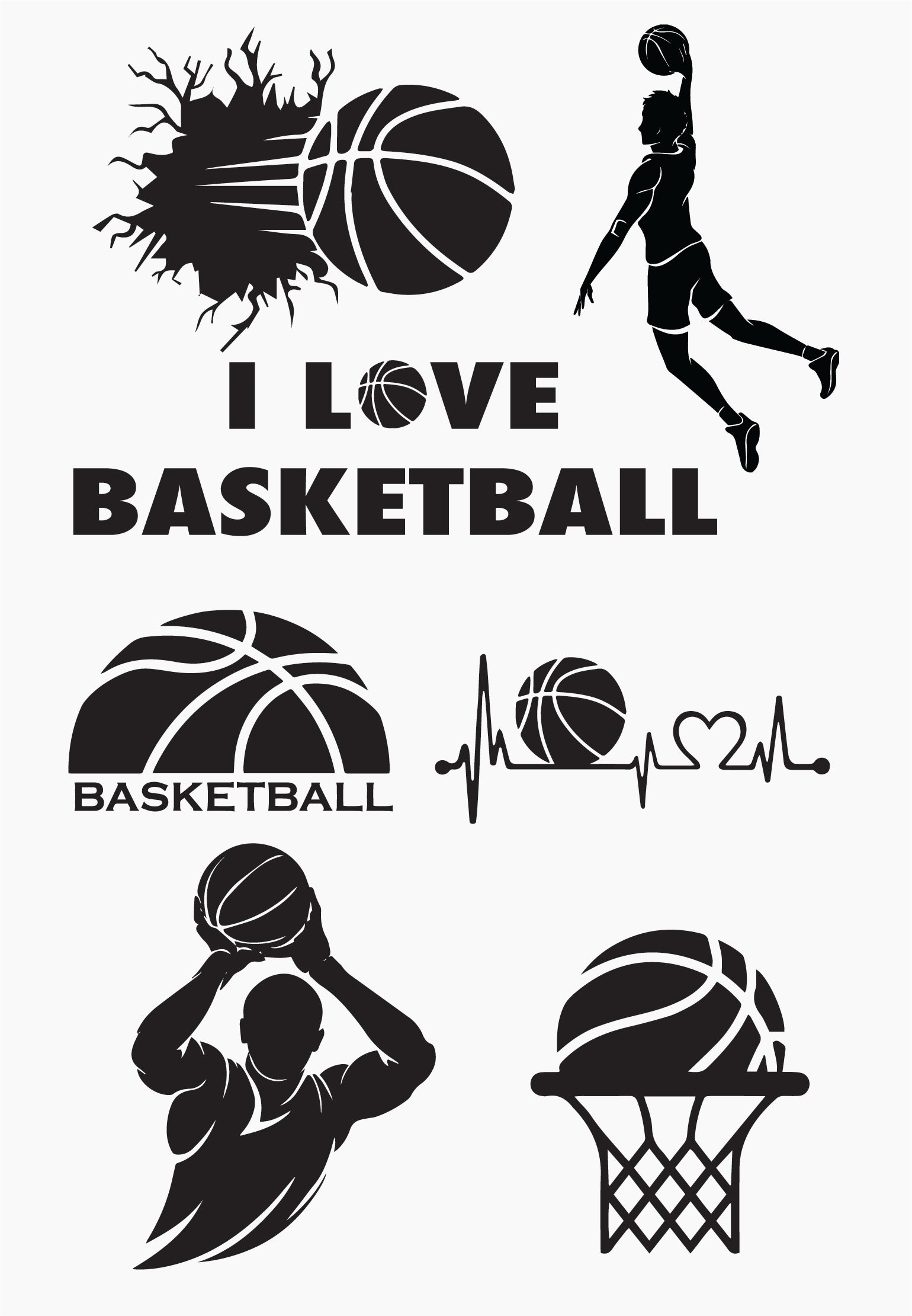 Basketball Stickers PACK! | Sportesi