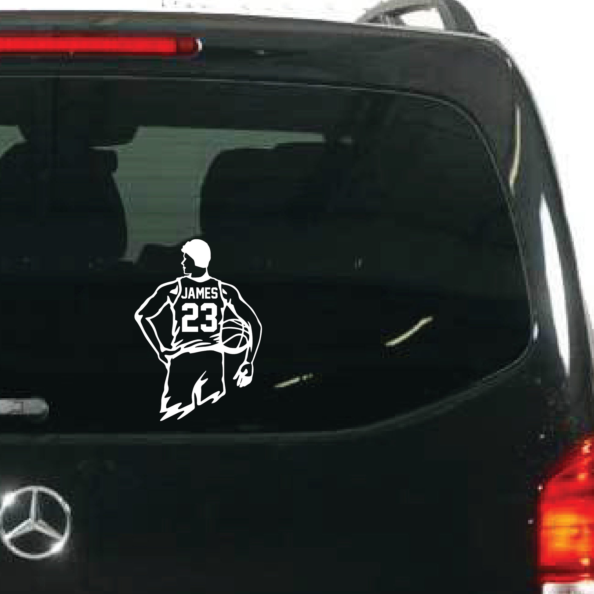 Basketball car sticker