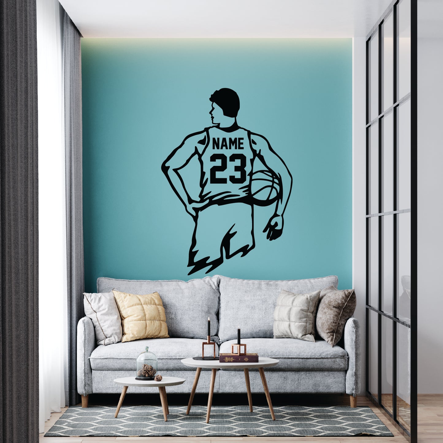 Basketball Wall Decals, sports Boys Wall Decals for room decor