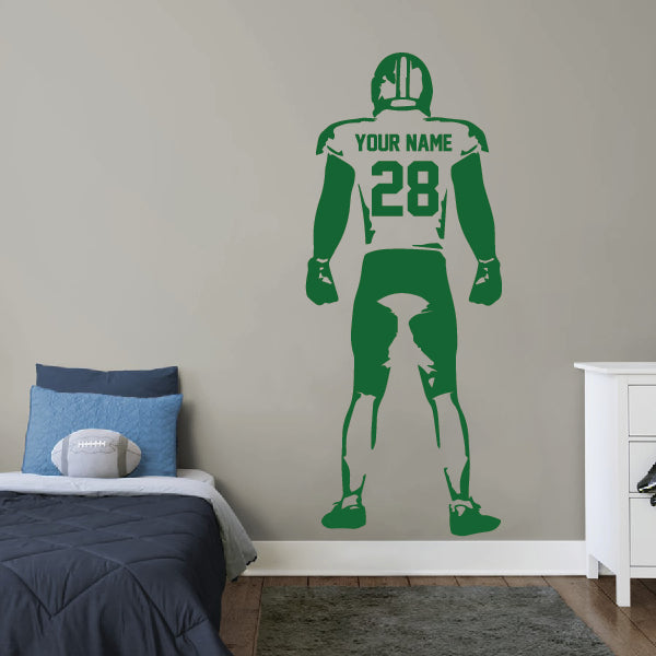 Standing Football Player Wall Sticker