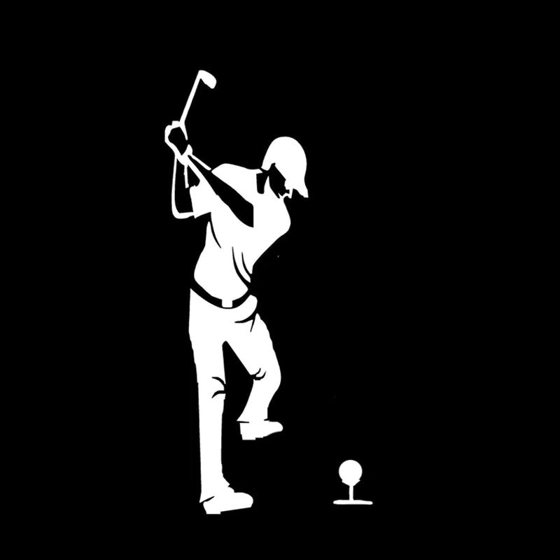 Golfer decal - After shot
